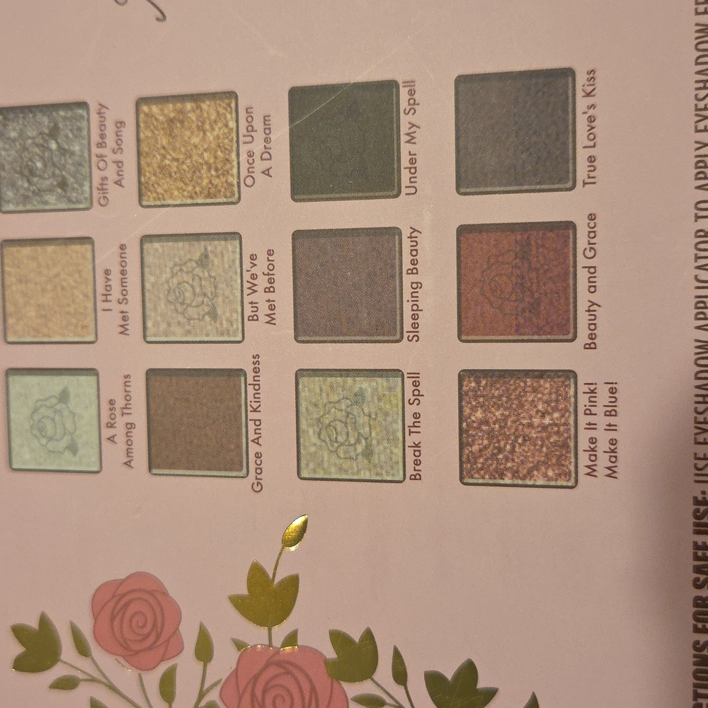 Nwt Disney Princess Aurora Pink and Gold Eyeshadow Palette - Picture 4 of 4